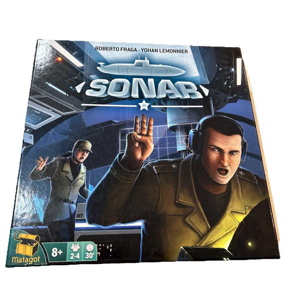 2017 Sonar Board Game Complete Set 1 Screen/ 8 Sheets/ 2 Transparent Sheets/pens
